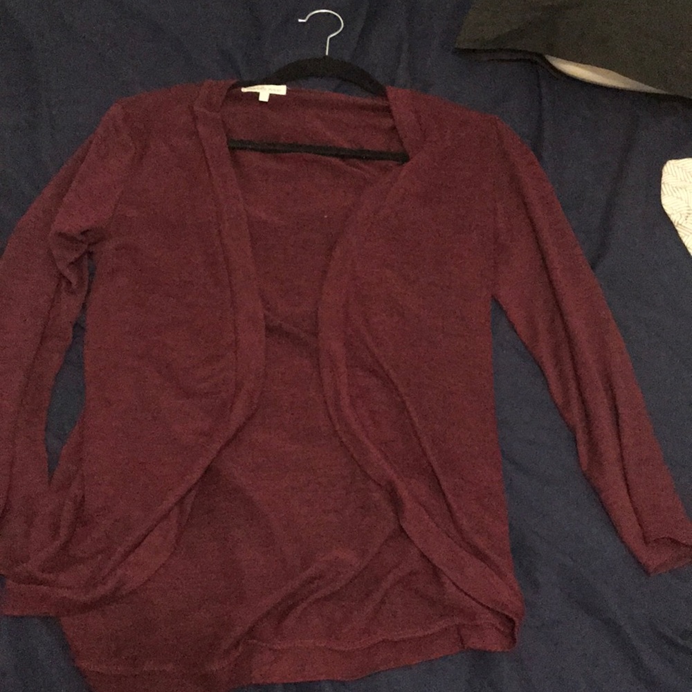 Burgundy cardigan